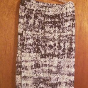 Black and White Pencil Skirt